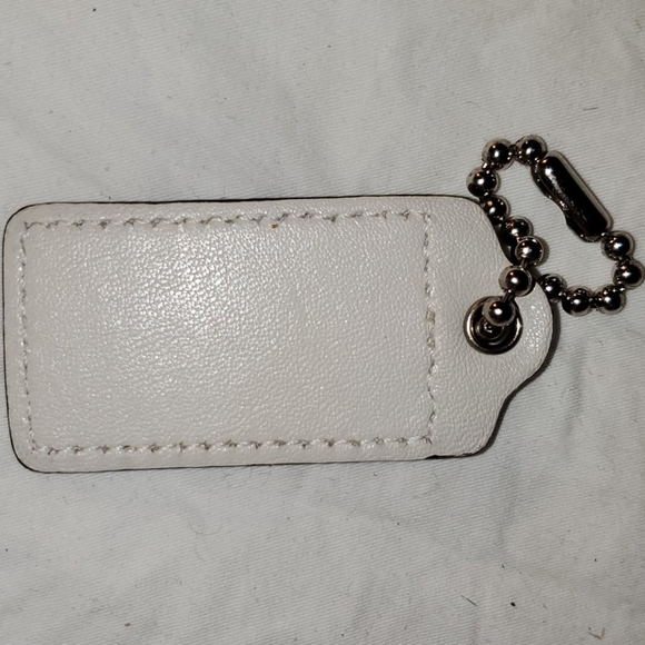 EUC Coach Cream/Off-white Leather Hangtag - Picture 4 of 4
